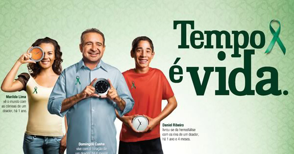 Tempo � vida - Doa��o de org�os
